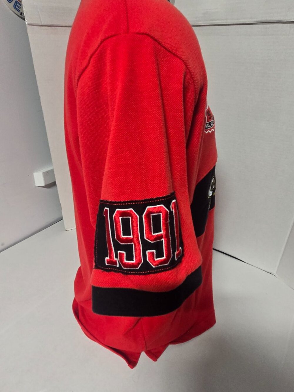 Ottawa Senators NHL Official Licensed Embroidered Polo Shirt Red Black Men's XL - Picture 11 of 13